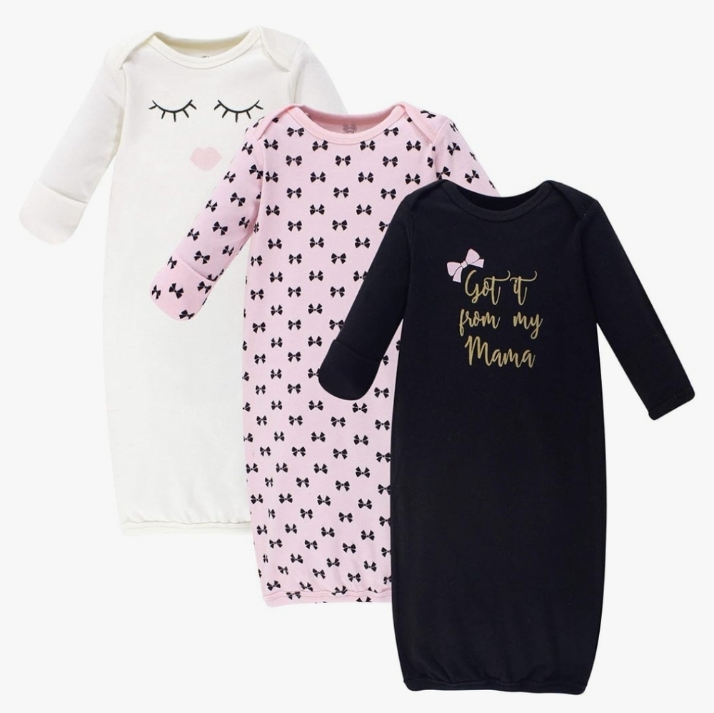 Little Treasure Baby Gowns 0-6M